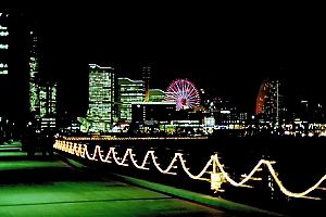 冬の夜の横浜