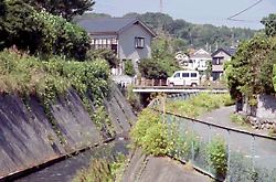 図師町の鶴見川河畔 図師町の鶴見川河畔