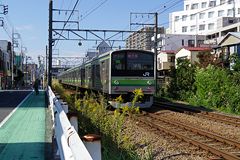 横浜線に沿って歩く 横浜線に沿って歩く